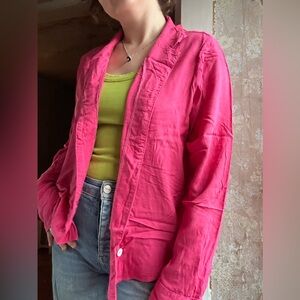 Big Bud Press Pantry Button Up Long Sleeve Pink top